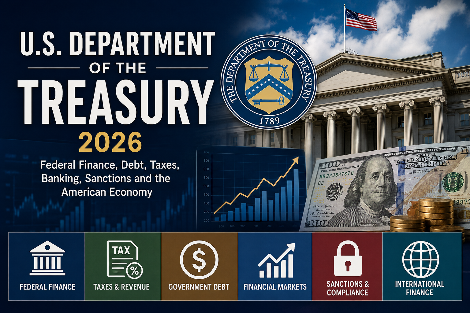 U.S. Department of the Treasury 2026 federal finance, debt, taxes, banking and financial markets