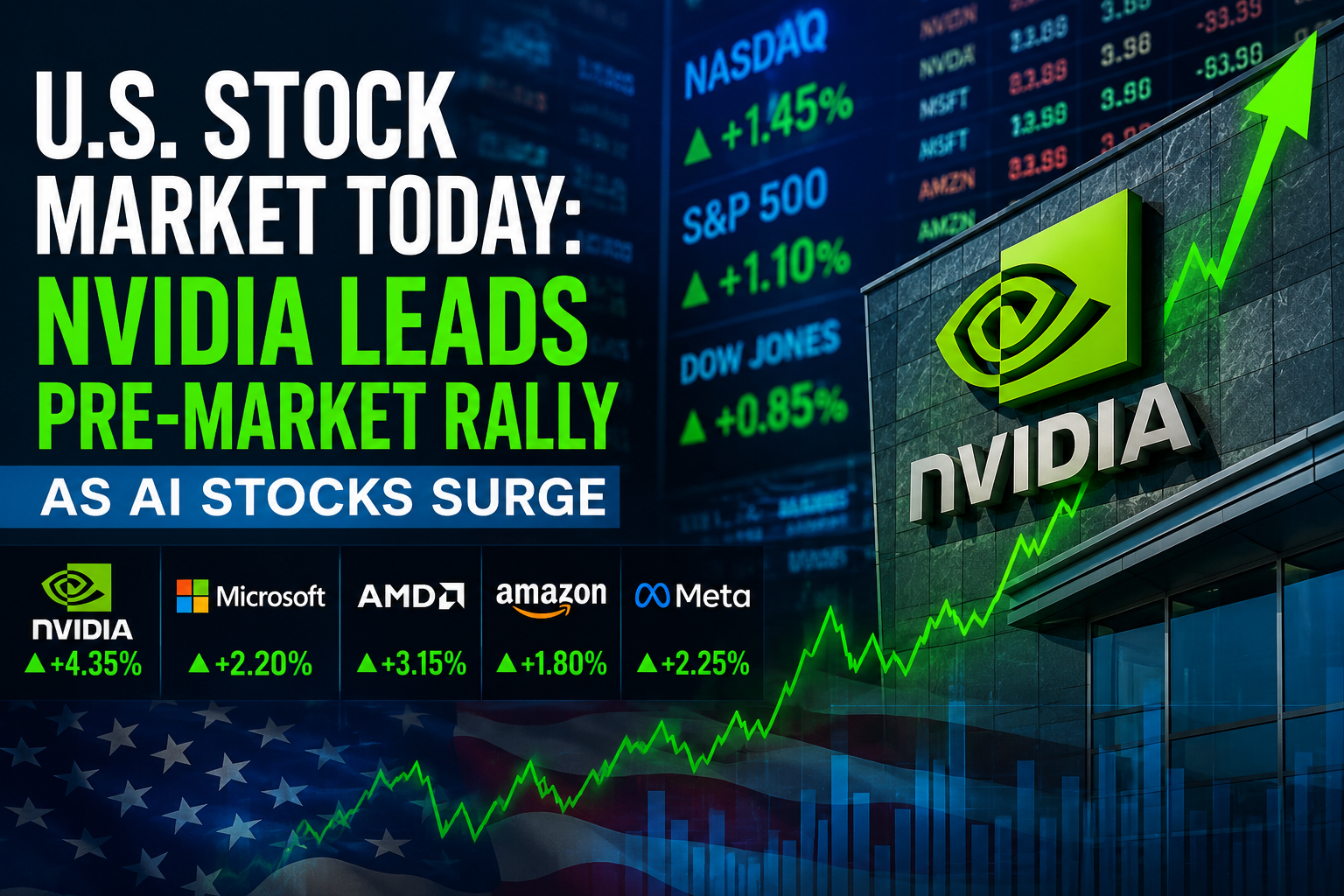 U.S. Stock Market Today: Nvidia Leads Pre-Market Rally as AI Stocks Surge