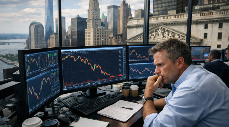 12:30 PM ET midday U.S. stock market analysis showing Wall Street, S&P 500, Nasdaq, Nvidia, Treasury yields and market breadth.