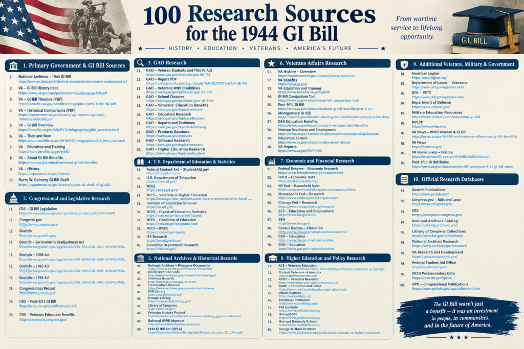 1944 GI Bill helped World War II veterans access higher education and training in America