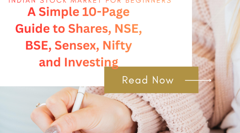 Indian stock market for beginners explaining Sensex Nifty NSE BSE and shares