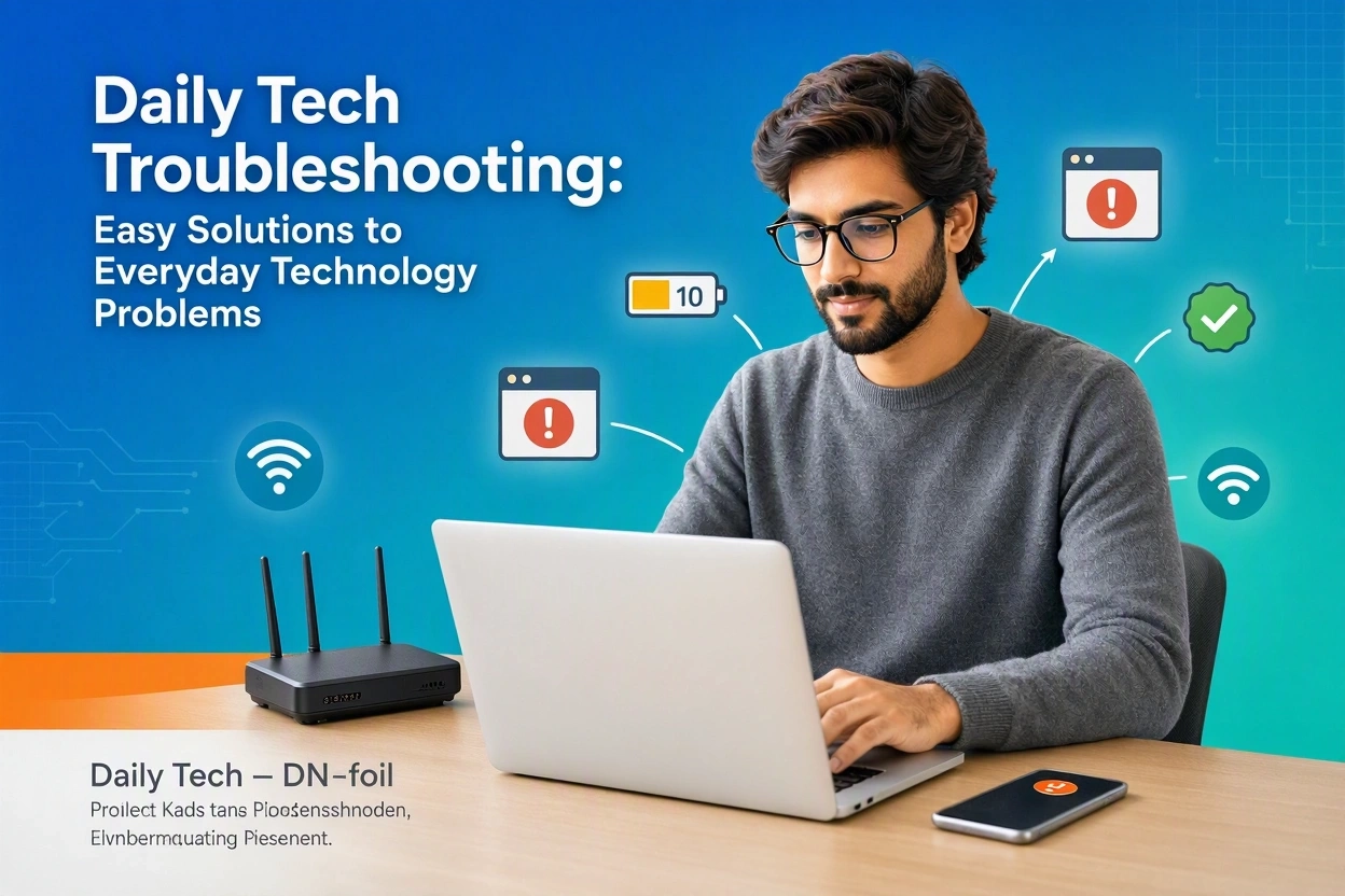 Daily tech troubleshooting guide to fixing common laptop and computer problems