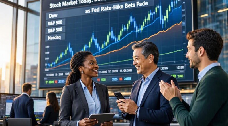 Stock Market Today: Dow, S&P 500 and Nasdaq Rally as Fed Rate-Hike Bets Fade