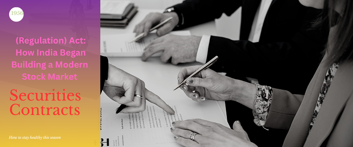 1956 Securities Contracts Regulation Act and the development of India’s stock market