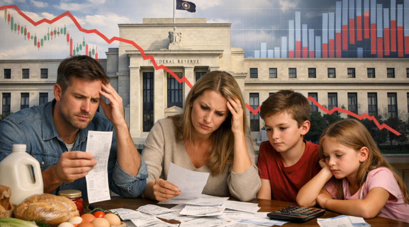 Inflation and interest rates 2026 showing how rising prices influence Federal Reserve policy and U.S. households