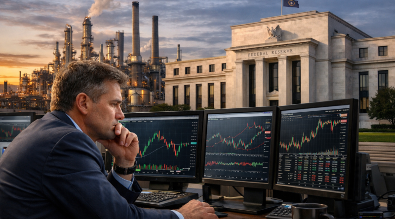 US financial markets analysis showing Wall Street stocks, Dow Jones, Nasdaq, oil prices, and Federal Reserve interest rates on October 12, 2026