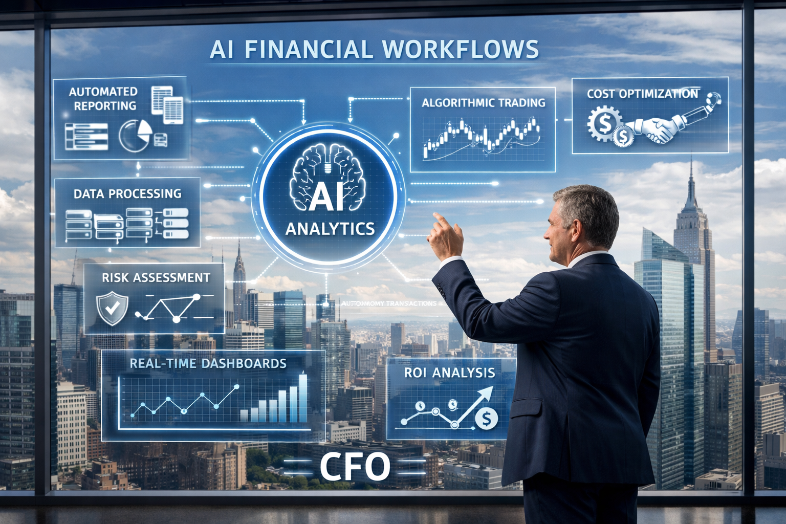 CFO using agentic AI for corporate finance, invoice automation, treasury management, and vendor pricing analysis